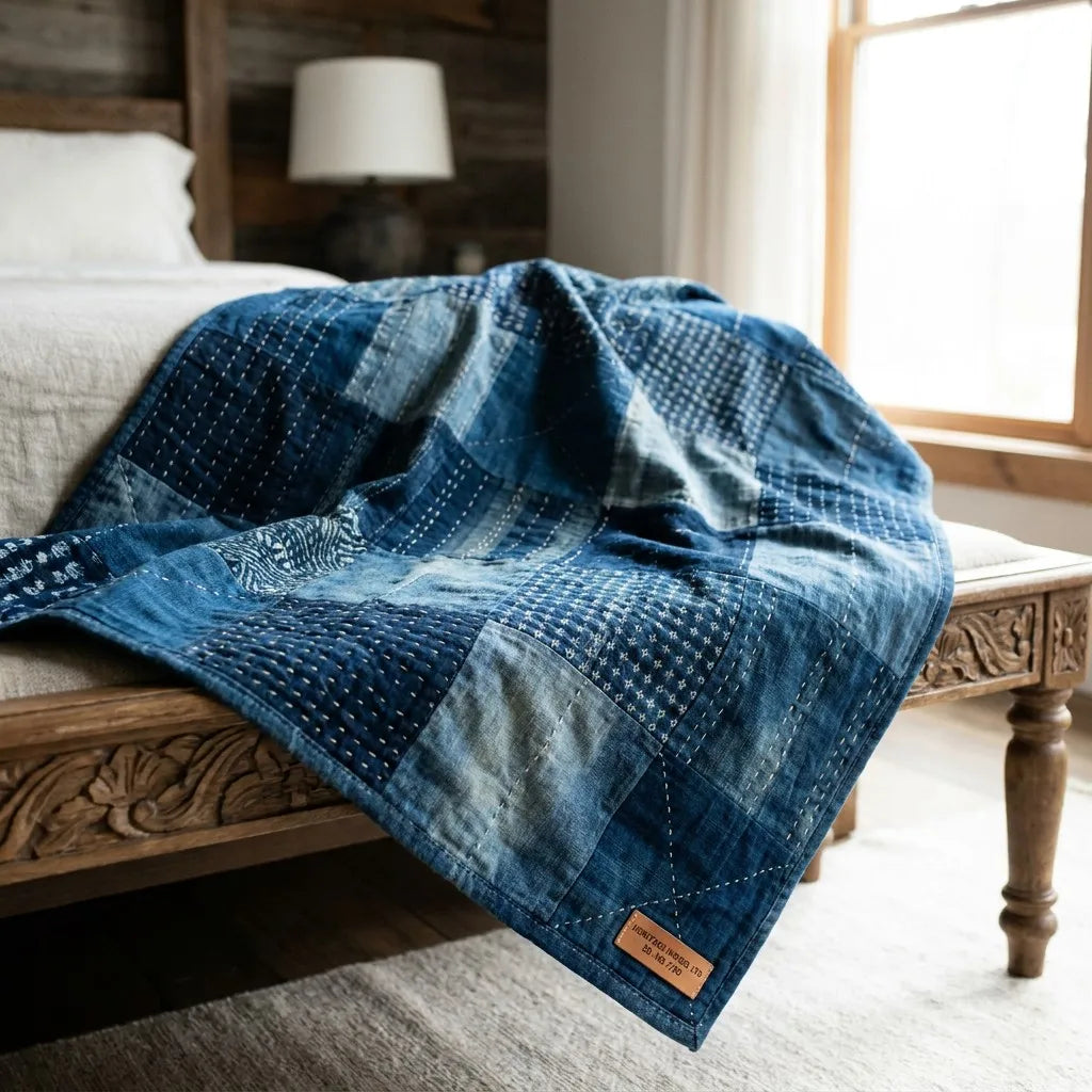 Heritage Indigo Patchwork Quilt (Limited Edition)