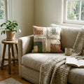 Tufted Artisanal Set - Textured Throw & Cushion Pair