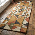 Hand-Tufted Wool Runner - Geometric