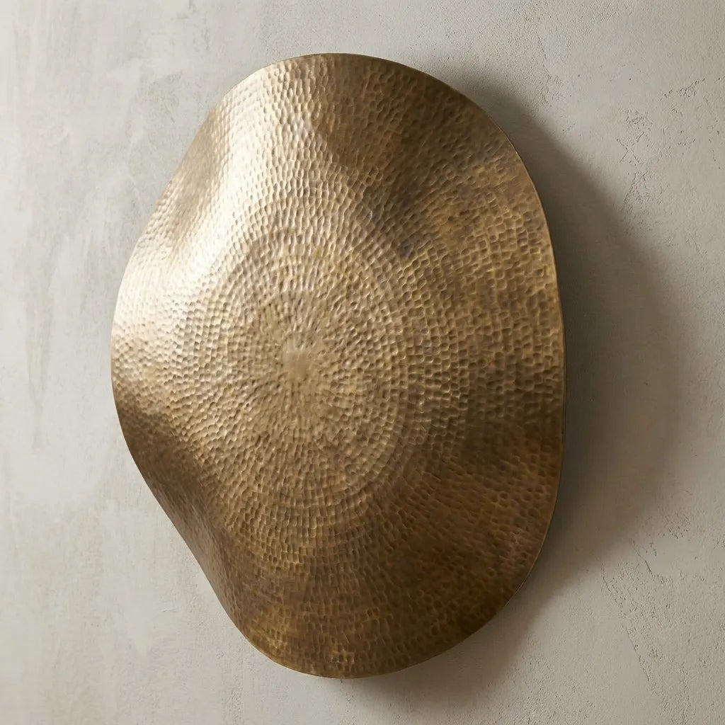 Hand-Hammered Brass Wall Art