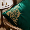 Limited Edition Hand-Embroidered Velvet Cushion
