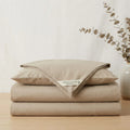 Organic Cotton Percale Sheet Set - Sand