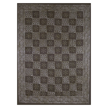 Dabu Bedspread - Hand Block Printed Indigo Throw
